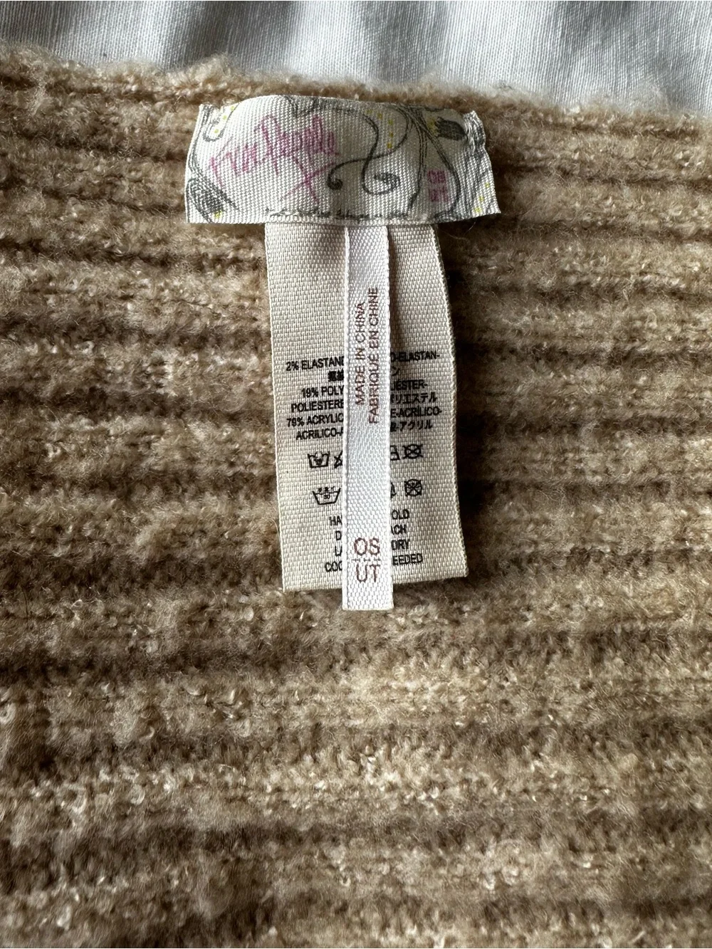 Free People Jaden Ribbed Knit Fringe Blanket Scarf